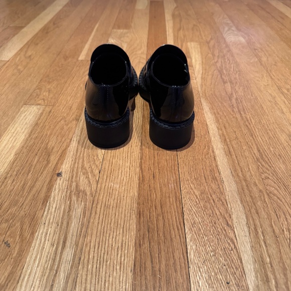 PRADA - Logo Patent Leather Loafers - Picture 10 of 10
